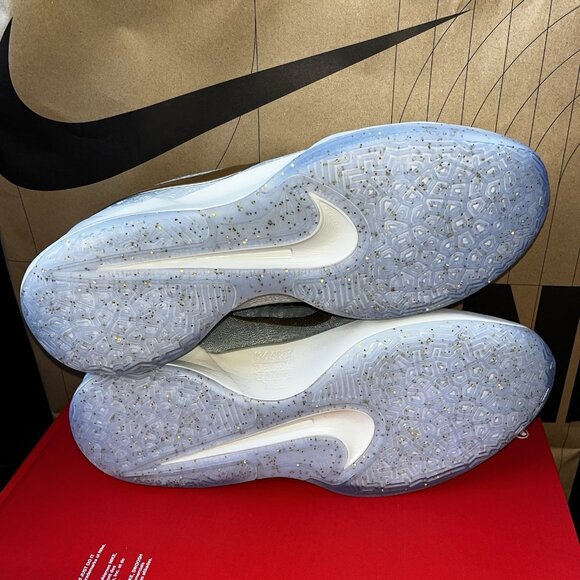 NEW Nike Ja 2 Christmas Tree Topper FV6070-002 Shimmer White Men Size 10.5